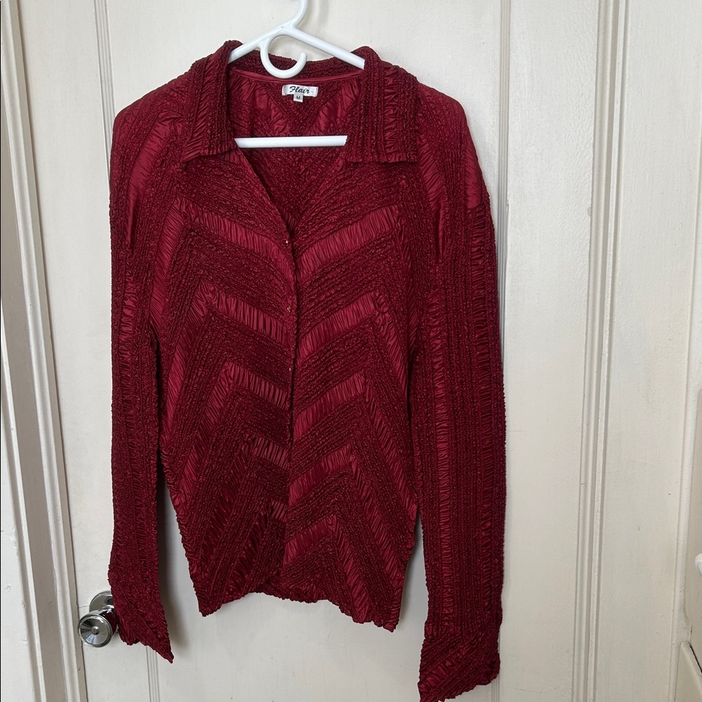 Rare!  Groovy vintage flair blouse
